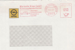 Motive Verkehr & Transport  Autos Brief Freistempel  Opel Erich Herbst Dissen Teutoburgerwald 1977  Auto - Voitures