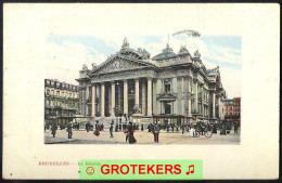 BRUXELLES/BRUSSELS La Bourse Sent 1909 To ROERMOND (NL)  - Monuments, édifices