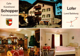 CPM - LOFER - Café-Konditorei Schopper - Fremdenpension  ... - Lofer