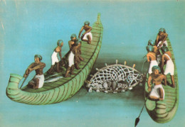 EGYPTE - Barques De Pêcheurs Tirant Un Filet Avec Des Poissons Du Nil De La Tombe De Meketre - Carte Postale Ancienne - Autres & Non Classés