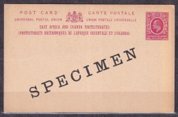 EAST AFRICA AND UGANDA PROTECTORATES. 1907/six-centime, Unused PS Card/Specimen. - Herrschaften Von Ostafrika Und Uganda