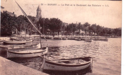 83 - Var - SANARY - Le Port Et Le Boulevard Des Palmiers - Sanary-sur-Mer