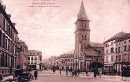 88 - Vosges -  SAINT DIE - Place Et Eglise Saint Martin - Autres & Non Classés