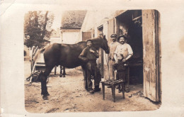 Carte Photo - Petit Metier - Chez Le Marechal Ferrand - Autres & Non Classés