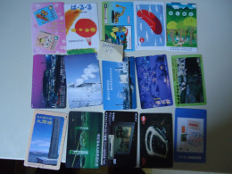 JAPAN  USED NNT TICKETS METRO BUS TRAINS CARDS    LOT OF 15  FREE SHIPPING - Japan