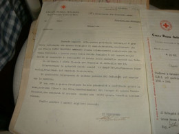 COMUNICAZIONE CROCE ROSSA ITALIANA 1934 (OMAGGIO A CARLO EMANUELE BOMBRINI - Documents Historiques