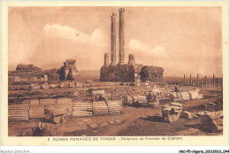 AKCP5-0425-ALGERIE - RUINES ROMAINES DE TIMGAD - Colonnes Du Pronaos Du Capitole - Batna