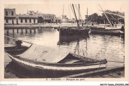 AKCP3-0260-TUNISIE - SOUSSE - Barques Au Port - Tunisie