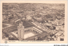 AKCP2-0161-MAROC - MARRAKECH - La Grande Mosquée Vue En Avion - Marrakech