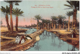 AKCP6-0620-ALGERIE - SCENES ET TYPES - Paysage Du Sud Au Bord D'une Séguia - Plaatsen