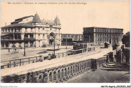 AKCP6-0552-ALGERIE - ALGER - Kursaal Et Caserne Pélissier Pris Du Jardin Marengo - Alger