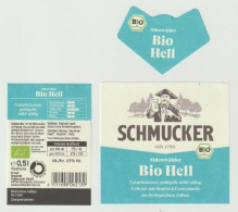 Bier Etiket-beerlabel Privat-Brauerei Schmucker GmbH Mossautal (D) Odenwälder BIO Hell - Bière