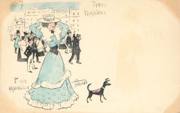 NORWINS Illustrateur  TYPES PARISIENS  "  Paris Vadrouille "  N°7 ( Carte 1900 ) - Norwins