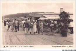 AKDP3-0375-14 - DEAUVILLE-PLAGE-FLEURIE - Les Planches Et Bar Du Soleil  - Deauville