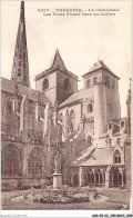 AKDP6-0642-22 - TREGUIER - La Cathédrale - Les Trois Tours Vues Du Cloitre  - Tréguier