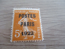 VM TP France Pré Oblitérés  N° 30 Charnière - 1893-1947
