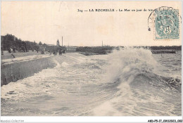 AKDP5-0513-17 - LA-ROCHELLE - La Mer Un Jour De Tempete  - La Rochelle