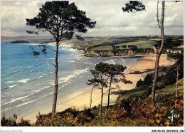 AKDP9-1115-29 - DOUARNENEZ - La Plage Du Ris Et La Baie De Douarnenez Ou Serait Engloutie La Ville D'Ys  - Douarnenez