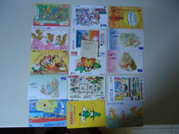 JAPAN  USED NNT TICKETS METRO BUS TRAINS CARDS    LOT OF 15  FREE SHIIPPING  COMICS - Japan