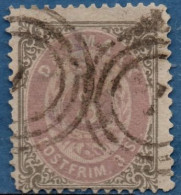 Danmark,1870 3 S Grey /lilac Cancel 1 Kopenhagen - Usado