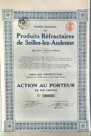 Produits Réfractaires De Seilles-lez-Andenne - Action Au Porteur - Other & Unclassified