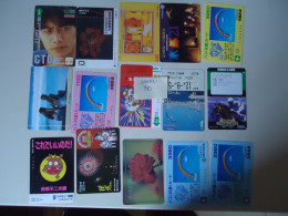 JAPAN  USED NNT TICKETS METRO BUS TRAINS CARDS    LOT OF 15  FREE SHIIPPING CINEMA ART - Japan