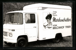 Fotografie Ackermann-Fahrzeugbau Wuppertal, Lastwagen Aufbauten, LKW Mercedes Benz Kühllaster Milchhof Trier  - Cars