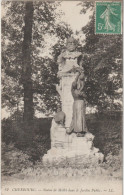 CHERBOURG  STATUE DE MILLET DANS LE JARDIN PUBLIC - Cherbourg