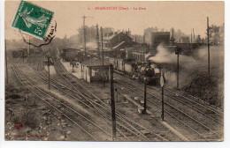 Abancourt - La Gare - Vue Intérieure Avec Train - Autres & Non Classés