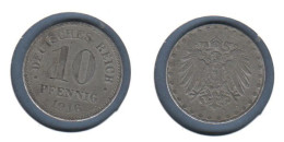 Allemagne 10 Pfennig 1916 A, KM# 20, Fer Recouvert De Zinc, Deutsches Reich, - 10 Pfennig