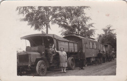 Vieux Camion Convoi Roulotte Cirque ? Forain ? Kermesse? Gitan ? Photo Carte - Other & Unclassified