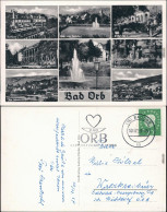 Bad Orb Kurhaus, Brunnen Mit Fontäne, Badehaus I, Gradierwerk,  . 1959 - Bad Orb