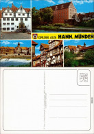 Hannoversch Münden Hann. Münden Rathaus, Kirche, Fachwerkhäuser, Werra 1985 - Hannoversch Muenden