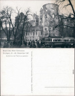 Stuttgart Brand   Altes Schloss 21./22. Dezember Löscharbeiten Menschen 1931 - Stuttgart