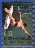 BOSNIA SERBIA(251) - Summer At Vrbas - Jumps From The City Bridge - MNH Set-2019 - Bosnia And Herzegovina