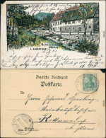 Ansichtskarte Liebstadt Künstlerkarte Schneckenmühle 1908  - Liebstadt