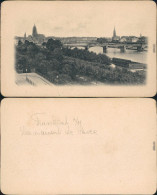 Frankfurt Am Main Blick Auf Die Stadt, Brücke, Main, Kirche 1908 - Frankfurt A. Main