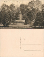 Ansichtskarte Radeburg Promenade Mit Springbrunnen 1913  - Sonstige & Ohne Zuordnung