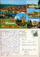 Ansichtskarte Würzburg Mehrbild-AK 5 Ansichten Ua. Panorama 1989 - Wuerzburg