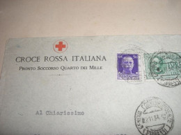 BUSTA VIAGGIATA CROCE ROSSA ITALIANA 1934 - Documents Historiques