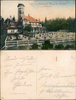 Postcard Karlsbad Karlovy Vary Restaurant Aberg 1911 - Czech Republic