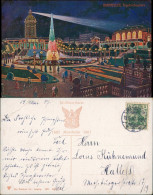 Ansichtskarte Mannheim 300 Jahre Friedrichsplatz Illumination 1907 - Mannheim