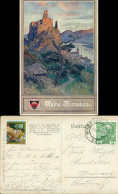 Ansichtskarte Dürnstein Künstlerkarte Burg Deutscher Schulbverein 1911  Zu - Other & Unclassified