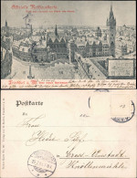 Frankfurt Am Main Rathauskarte Aquarell Von Franz Von Hoven. 1903 - Frankfurt A. Main