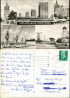 Rostock DDR Mehrbild-AK Stadtteilansichten Ua. Hafen & Südstadt 1970 - Rostock