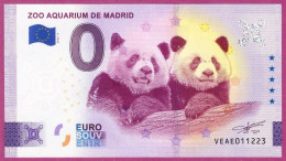 0-Euro VEAE 06 2023 ZOO AQUARIUM DE MADRID - PANDA BÄR - Privéproeven