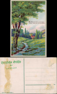 Ansichtskarte  Künstlerkarte Landschaft Stimmungsbild 1928 - 1900-1949