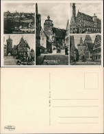 Ansichtskarte Rothenburg Ob Der Tauber MB: Gassen, Totale 1931 - Rothenburg O. D. Tauber