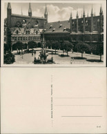 Ansichtskarte Lübeck Rathaus Marktplatz Mit Brunnen 1930 - Autres & Non Classés