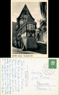 Orb Straßen Ansicht Das Kleinste Haus Des Ortes 1959    Stempel Bad Orb - Bad Orb